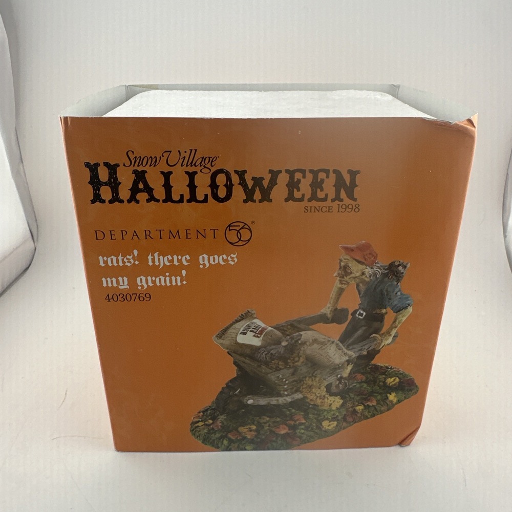 Department 56 Rats There Goes My Grain Halloween Snow Village Accessories New